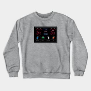 Synthesizer Screen: Sequencer Crewneck Sweatshirt